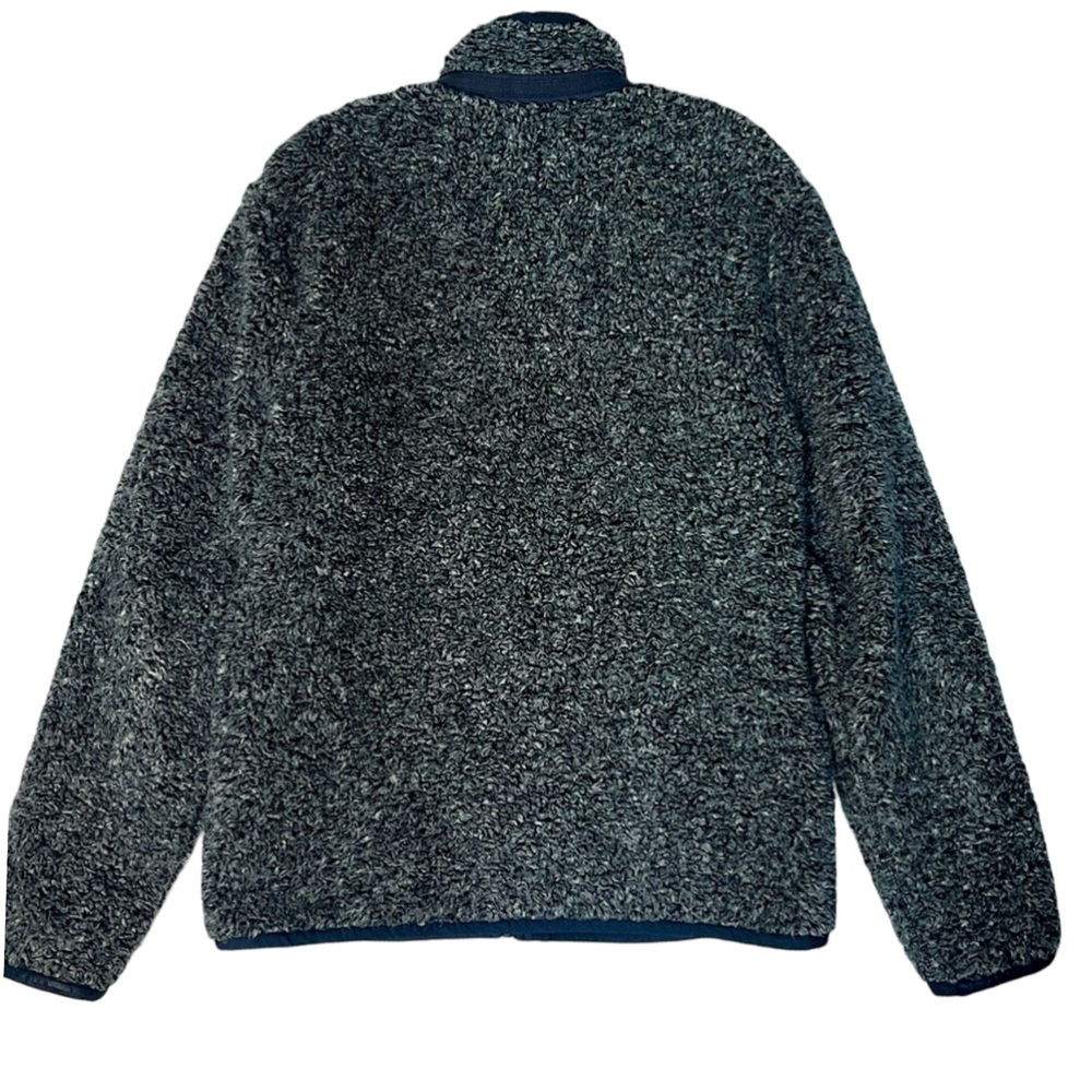 Abercrombie & Fitch Women’s Nubby Sherpa Jacket Full Zip  L Gray With Black Trim - Picture 2 of 10